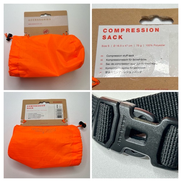 Mammut Accessories - Mammut NWT‎ Compression Sack Large Vibrant Orange Camping Hiking Backpacking New